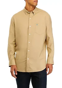 Long Sleeve Woven Oxford Shirt