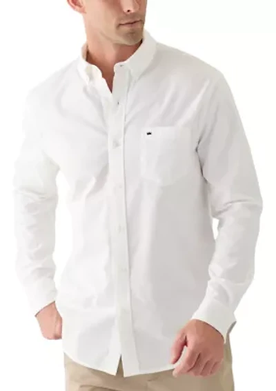 Long Sleeve Washed Oxford Shirt