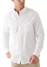 Long Sleeve Washed Oxford Shirt