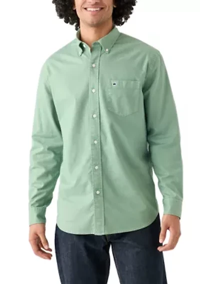 Long Sleeve Washed Oxford Shirt