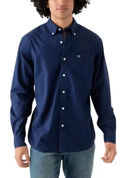 Long Sleeve Washed Oxford Shirt
