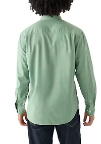 Long Sleeve Washed Oxford Shirt