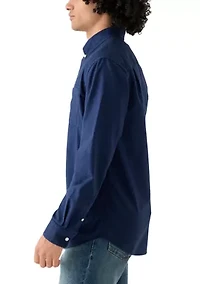 Long Sleeve Washed Oxford Shirt