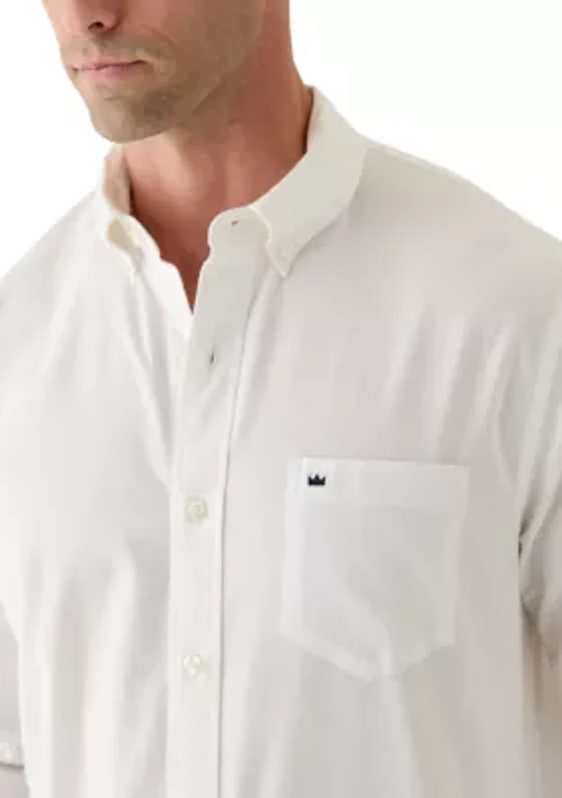 Long Sleeve Washed Oxford Shirt