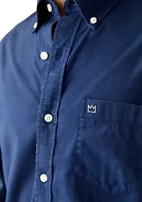 Long Sleeve Washed Oxford Shirt