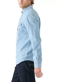 Long Sleeve Chambray Shirt
