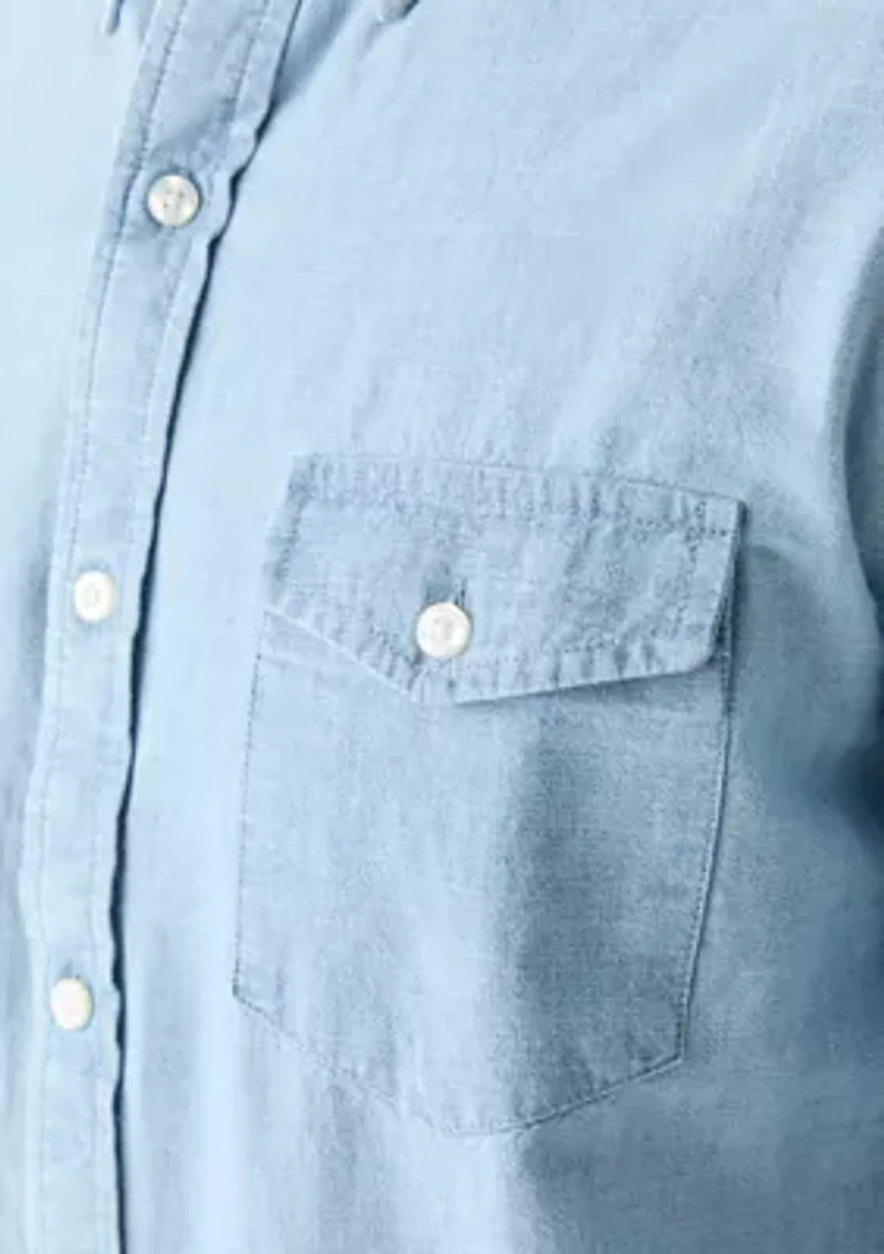 Long Sleeve Chambray Shirt