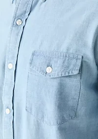 Long Sleeve Chambray Shirt