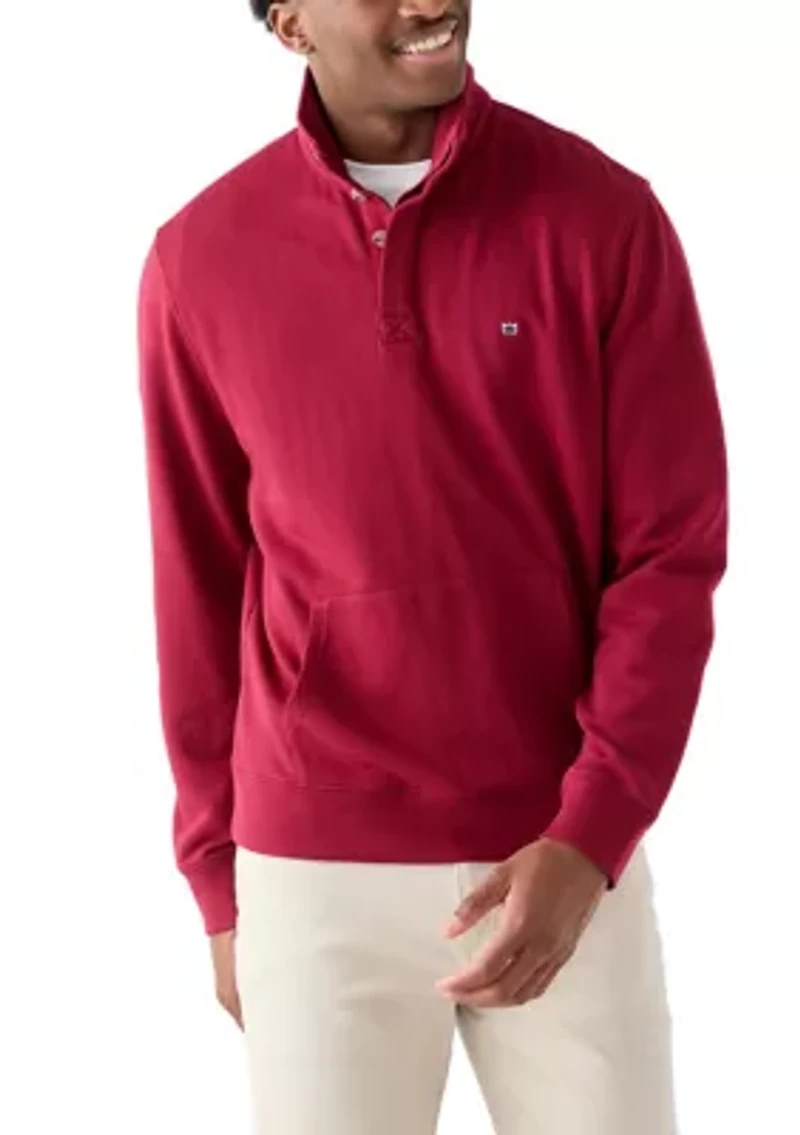 Quarter Placket Sweatshirt