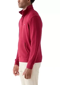 Quarter Placket Sweatshirt