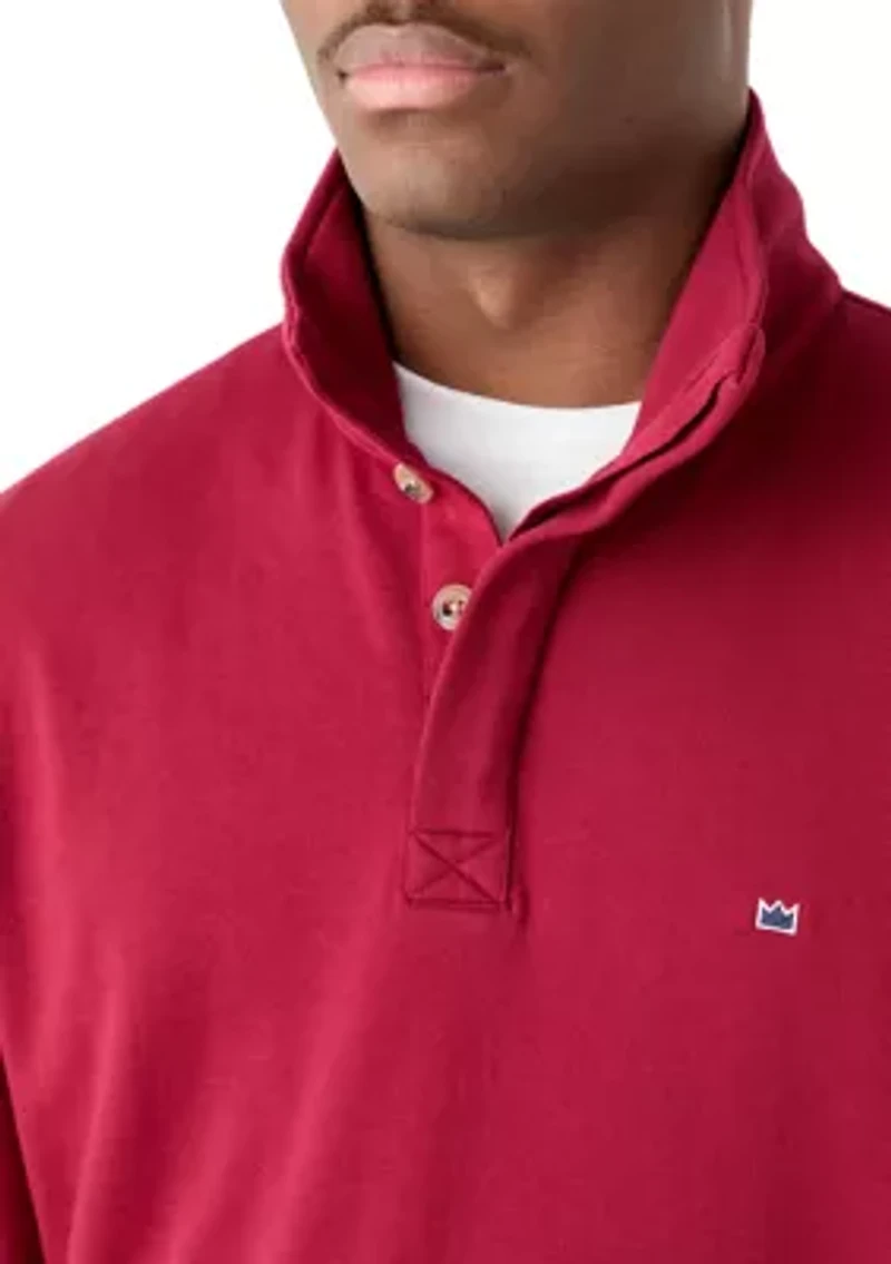 Quarter Placket Sweatshirt