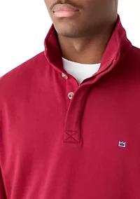 Quarter Placket Sweatshirt