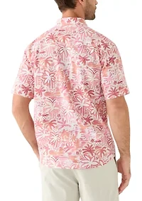 Men's Linen and Cotton Printed Shirt