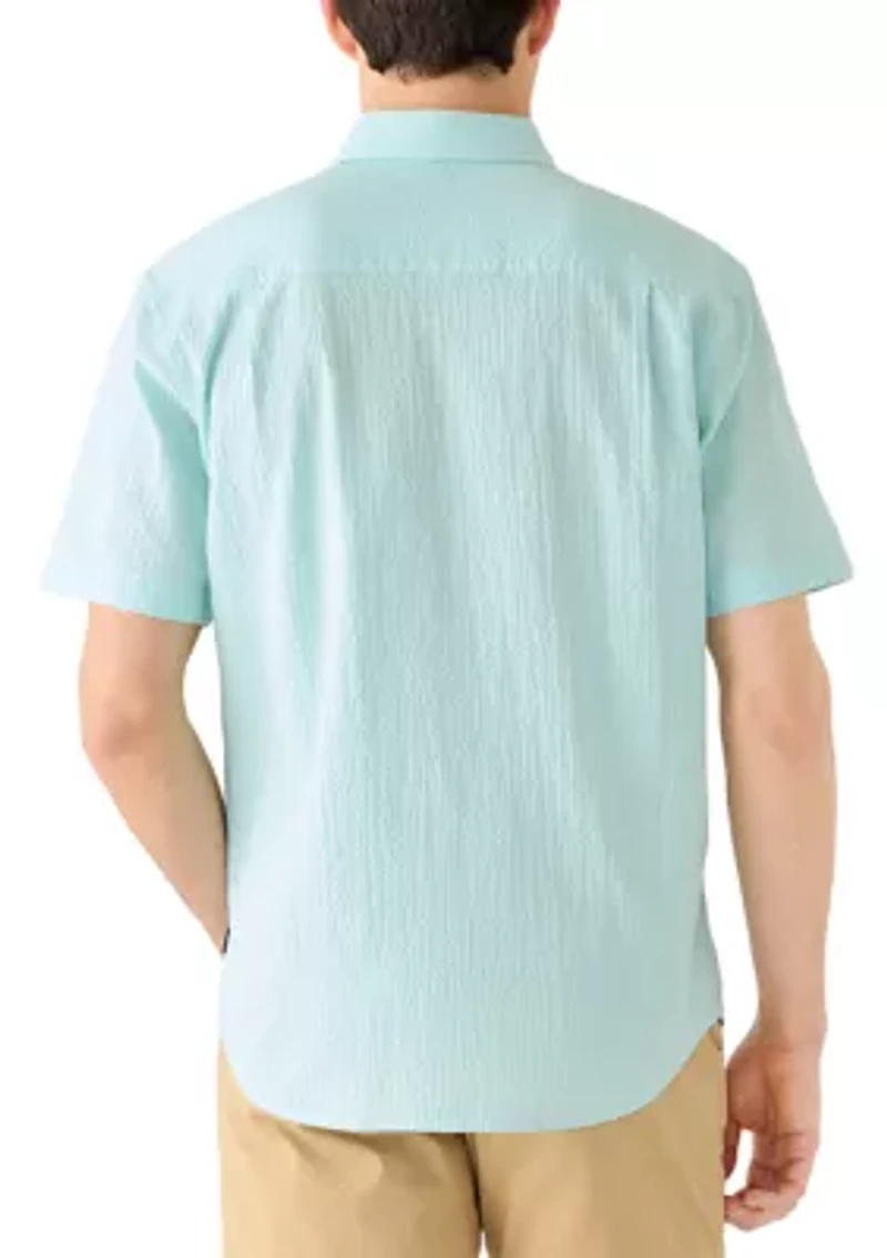 Men's Short Sleeve Crinkle Shirt