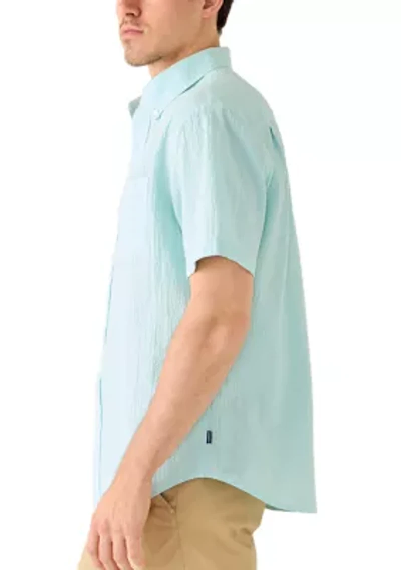 Men's Short Sleeve Crinkle Shirt