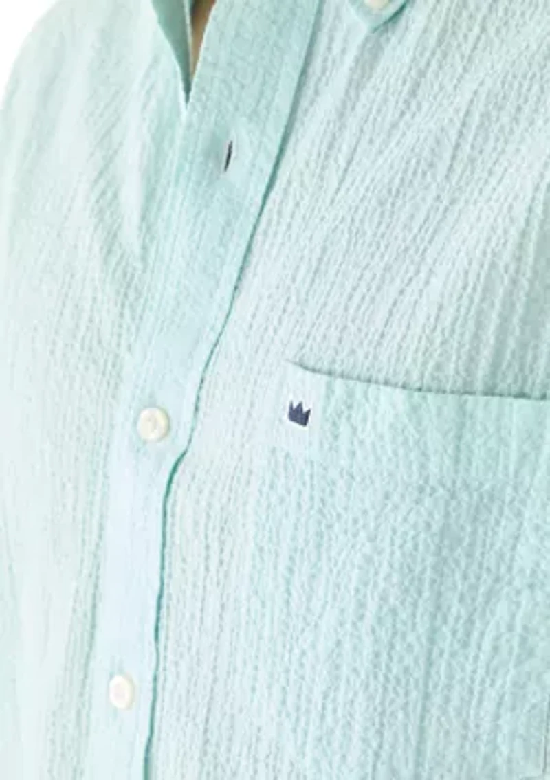 Men's Short Sleeve Crinkle Shirt