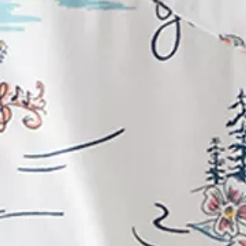 Men's Short Sleeve Print Camp Shirt