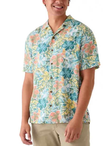 Men's Short Sleeve Print Camp Shirt