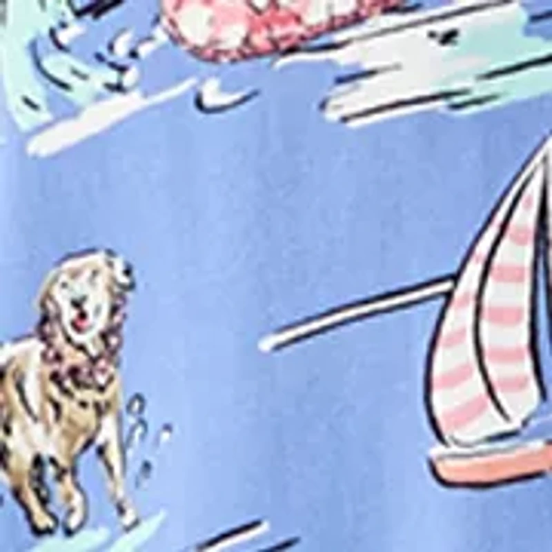 Men's Short Sleeve Print Camp Shirt