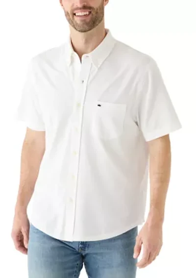 Men's Short Sleeve Knit Oxford Shirt