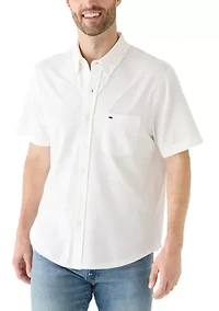 Men's Short Sleeve Knit Oxford Shirt