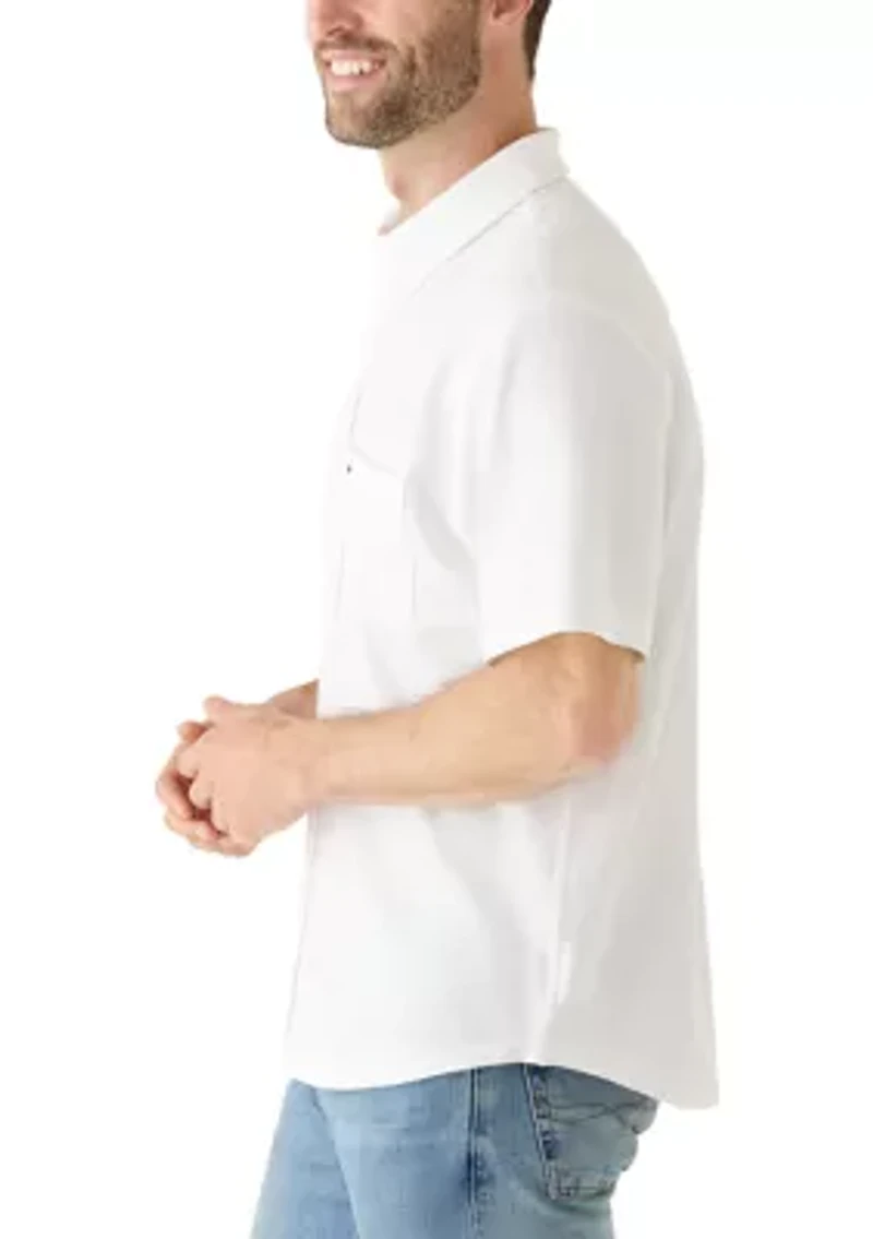 Men's Short Sleeve Knit Oxford Shirt