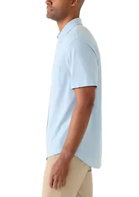 Men's Short Sleeve Knit Oxford Shirt