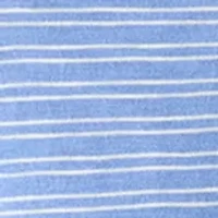 Men's Short Sleeve Slub Striped Cotton Polo Shirt