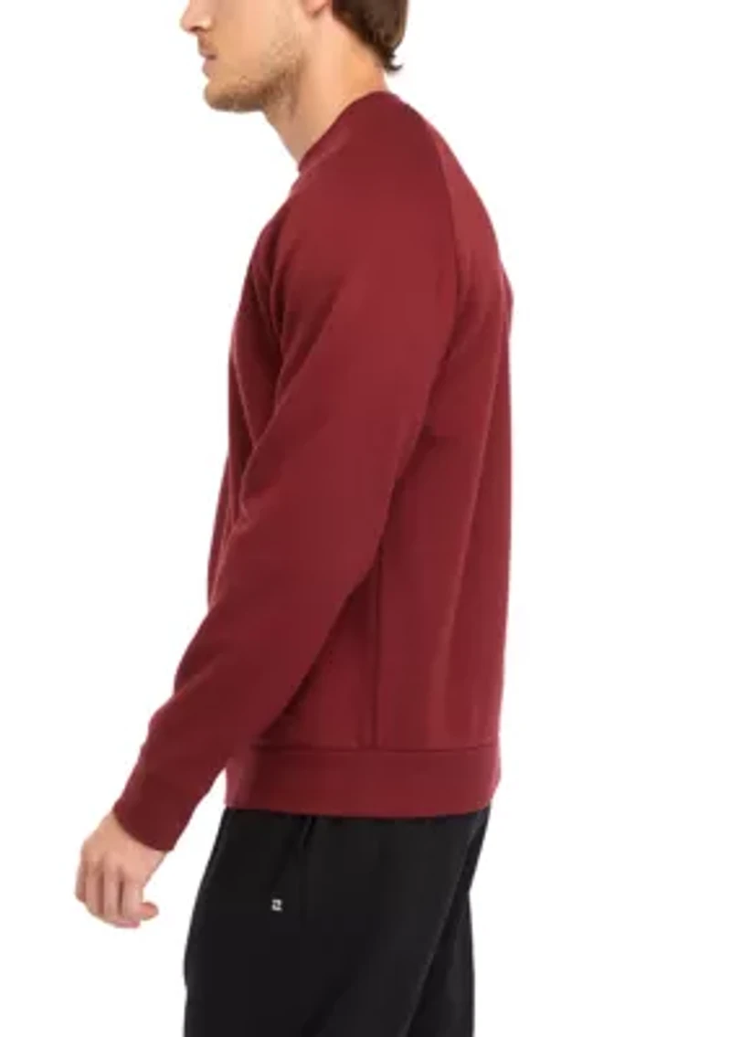 Fleece Solid Crew Neck Shirt