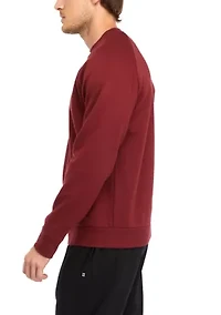 Fleece Solid Crew Neck Shirt