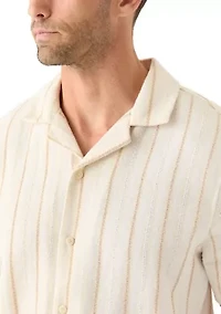 Men's Striped Button Down Dobby Shirt