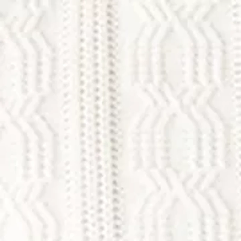 Short Sleeve Cable Button Sweater Knit Polo Shirt