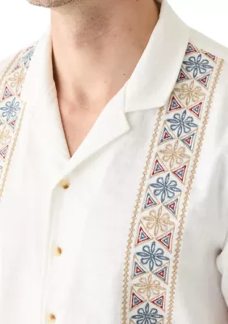 Embroidered Camp Shirt