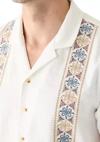 Embroidered Camp Shirt