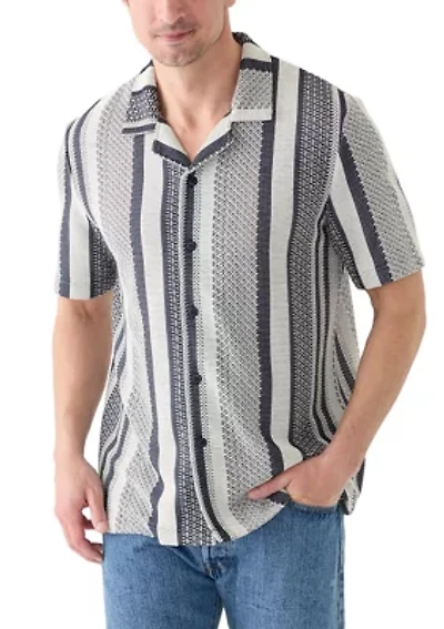 Textured Combo Stripe Shirt