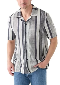 Textured Combo Stripe Shirt