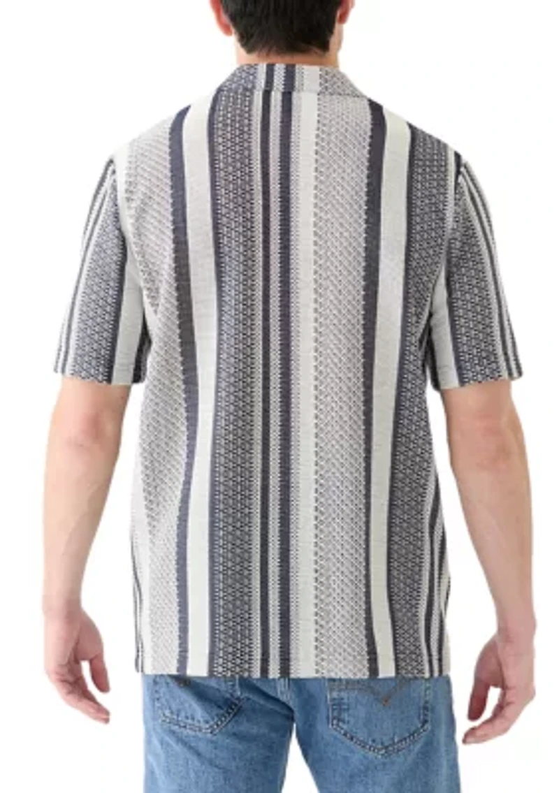 Textured Combo Stripe Shirt