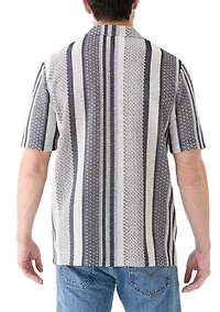 Textured Combo Stripe Shirt