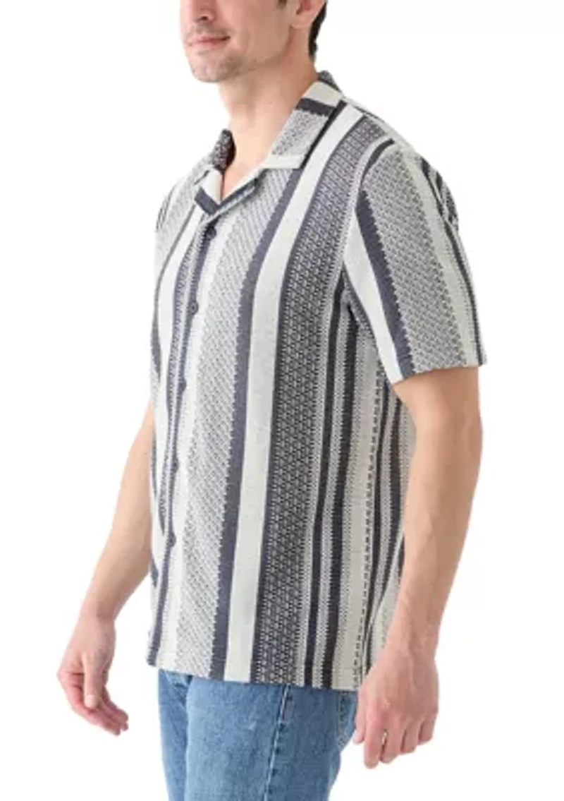 Textured Combo Stripe Shirt