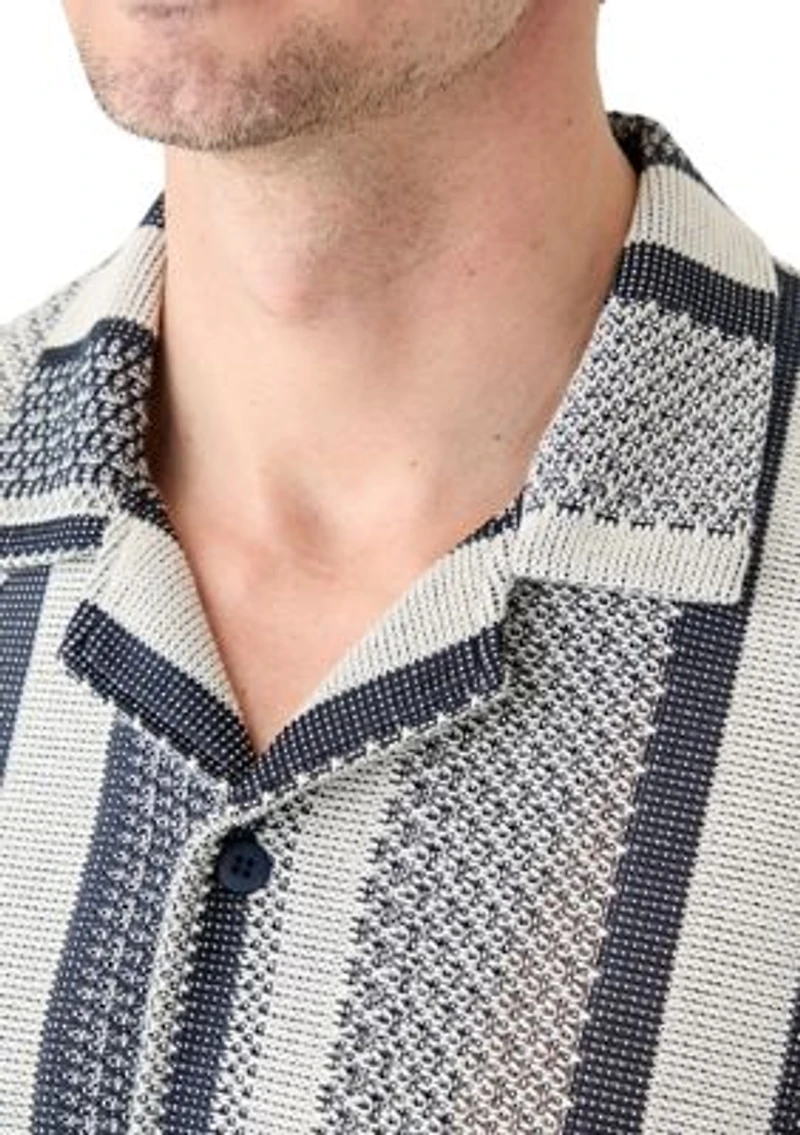 Textured Combo Stripe Shirt