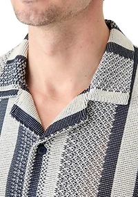 Textured Combo Stripe Shirt