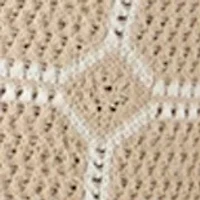 Men's Open Stitch Button Front Sweater Knit Cardigan