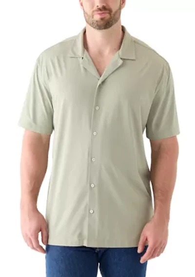 Big & Tall Short Sleeve Button Down Stretch Shirt