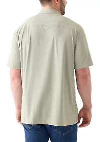 Big & Tall Short Sleeve Button Down Stretch Shirt