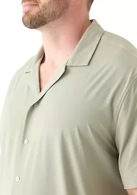 Big & Tall Short Sleeve Button Down Stretch Shirt