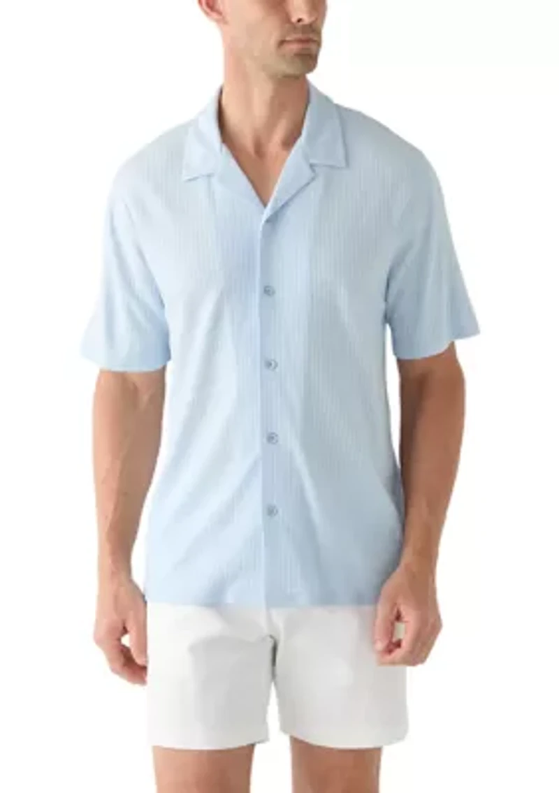 Men's Seersucker Button Down Shirt