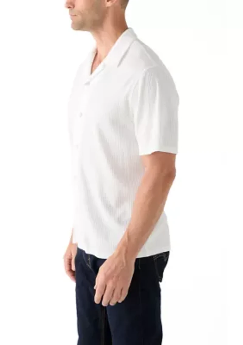 Men's Seersucker Button Down Shirt