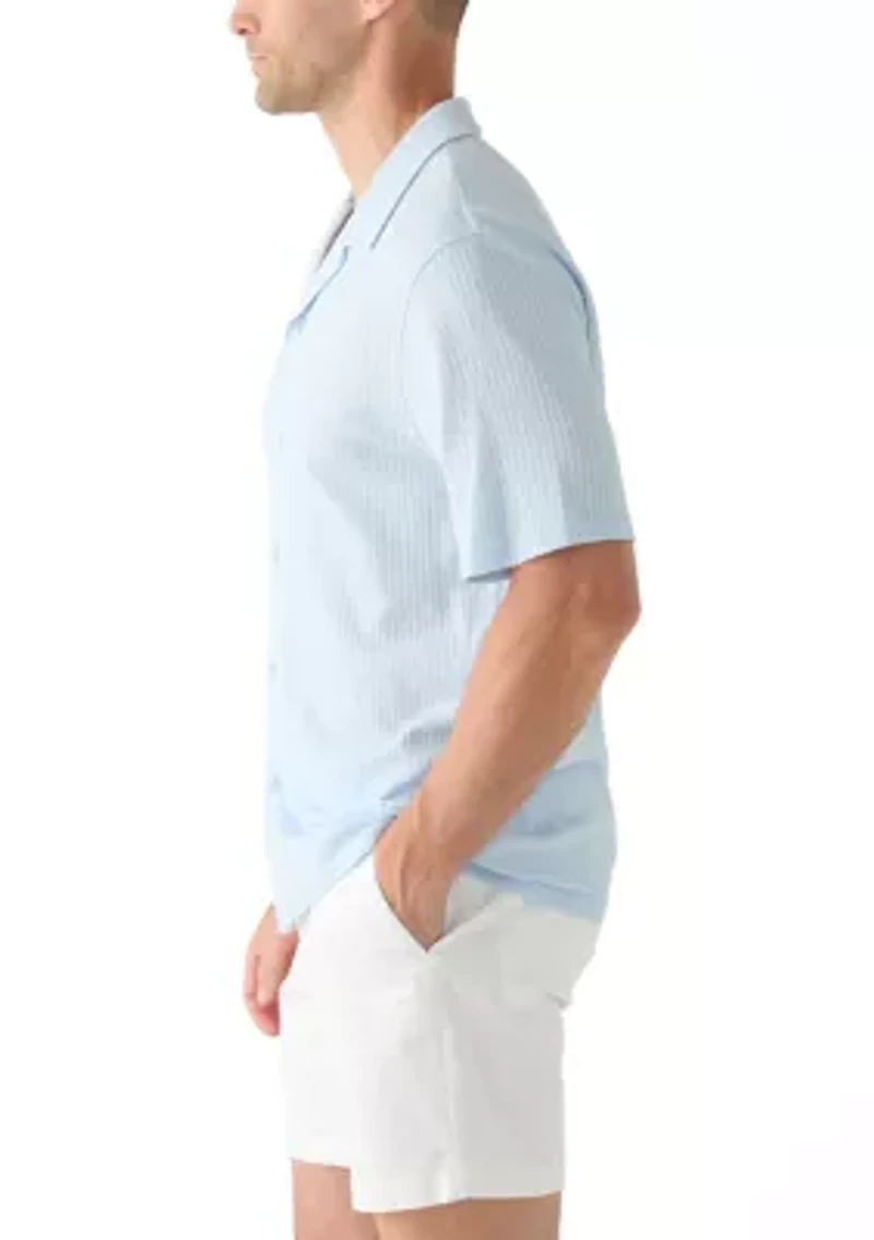 Men's Seersucker Button Down Shirt