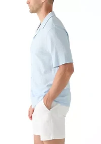 Men's Seersucker Button Down Shirt