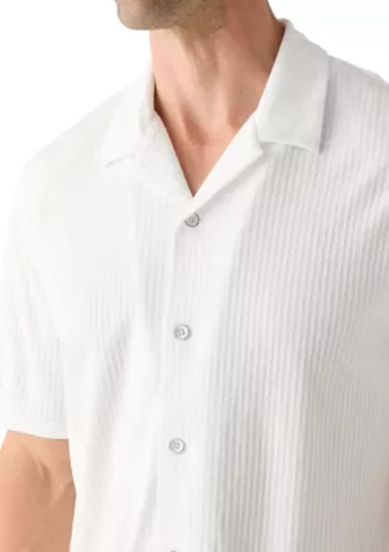 Men's Seersucker Button Down Shirt